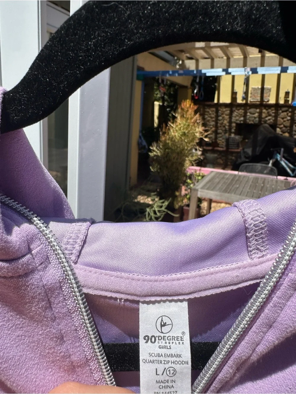 90 Degree By Reflex Lilac Half-Zip Hooded Sweatshirt/ matching sweats